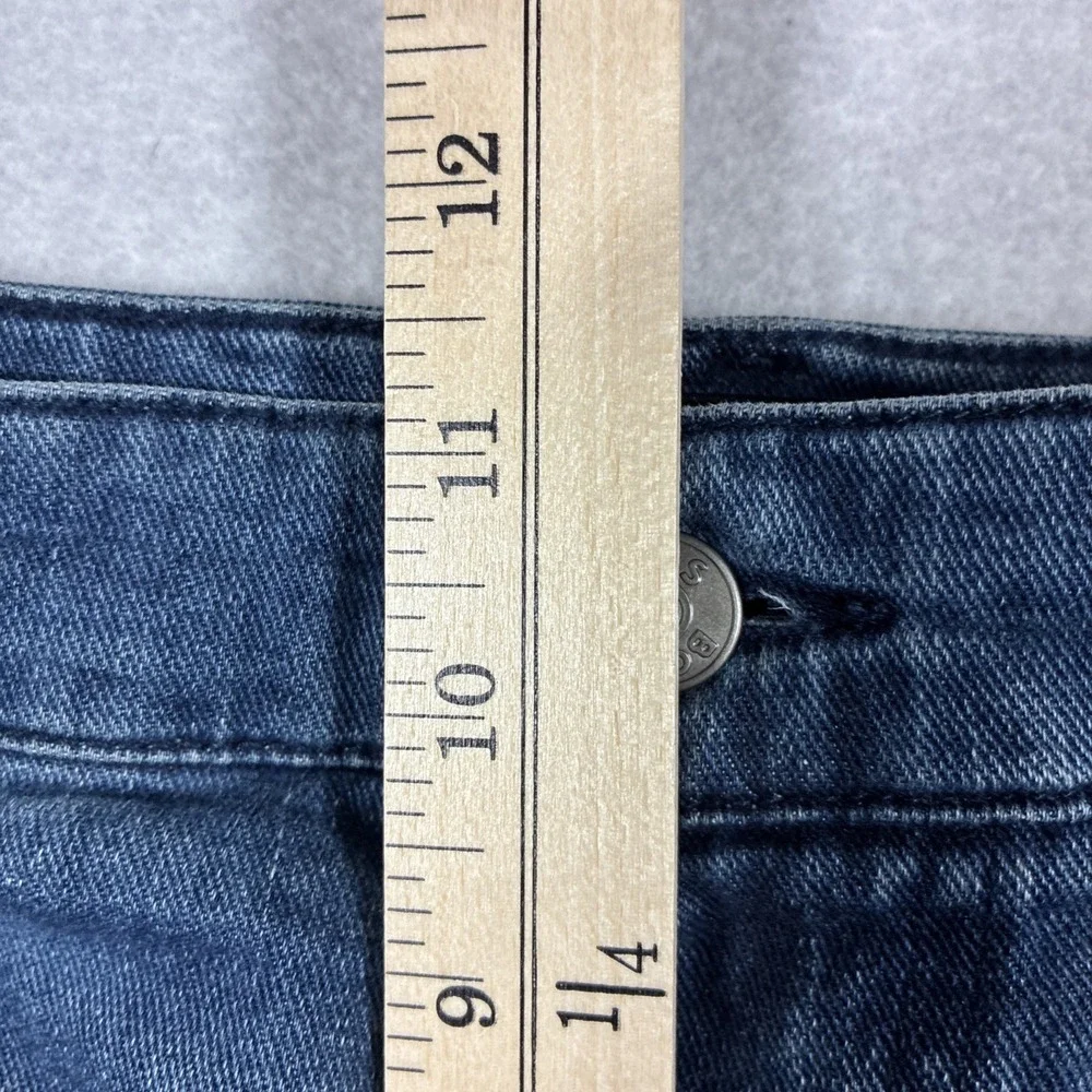 BOSS Re.Maine Regular Fit Jeans Mens 38x32 Straight Leg Fade Whiskering Stretch